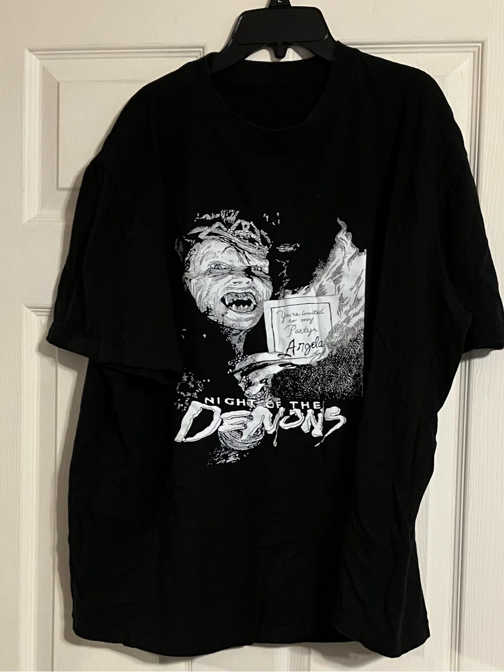 Night of the Demons Graphic Tee Shirt Angela Horror Movie XL Black